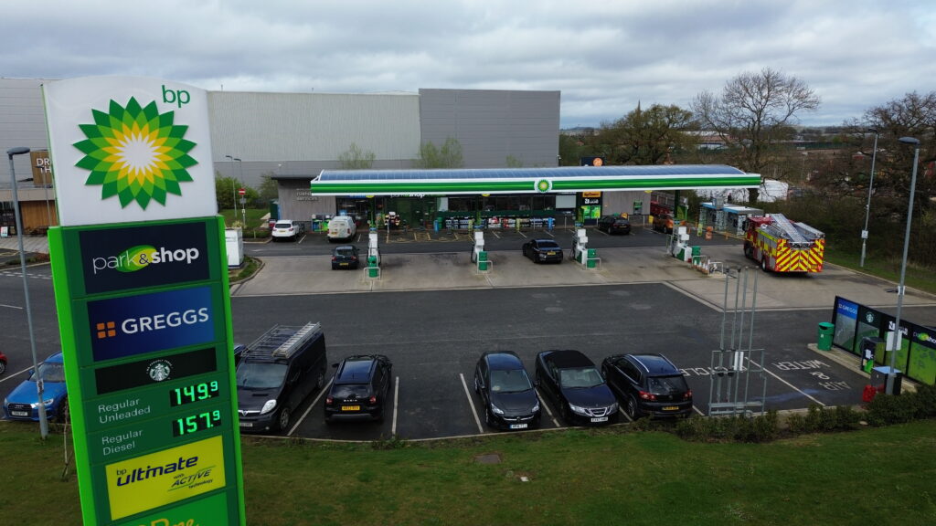 Image of Park Garage Group forecourt and retail store.